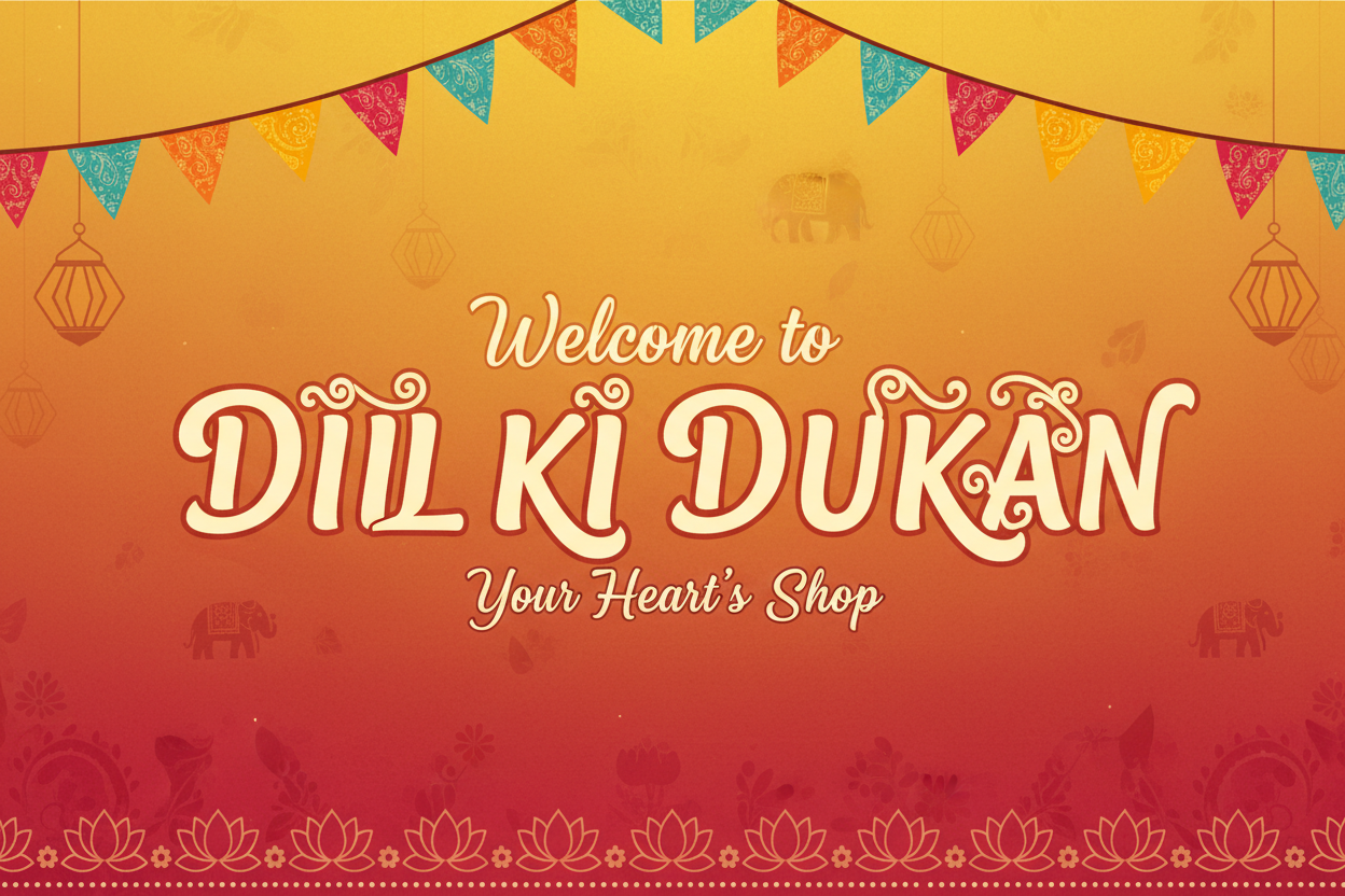 MAKE A BANNER FOR DILL KI DUKAN WELCOMEINGTO ALL