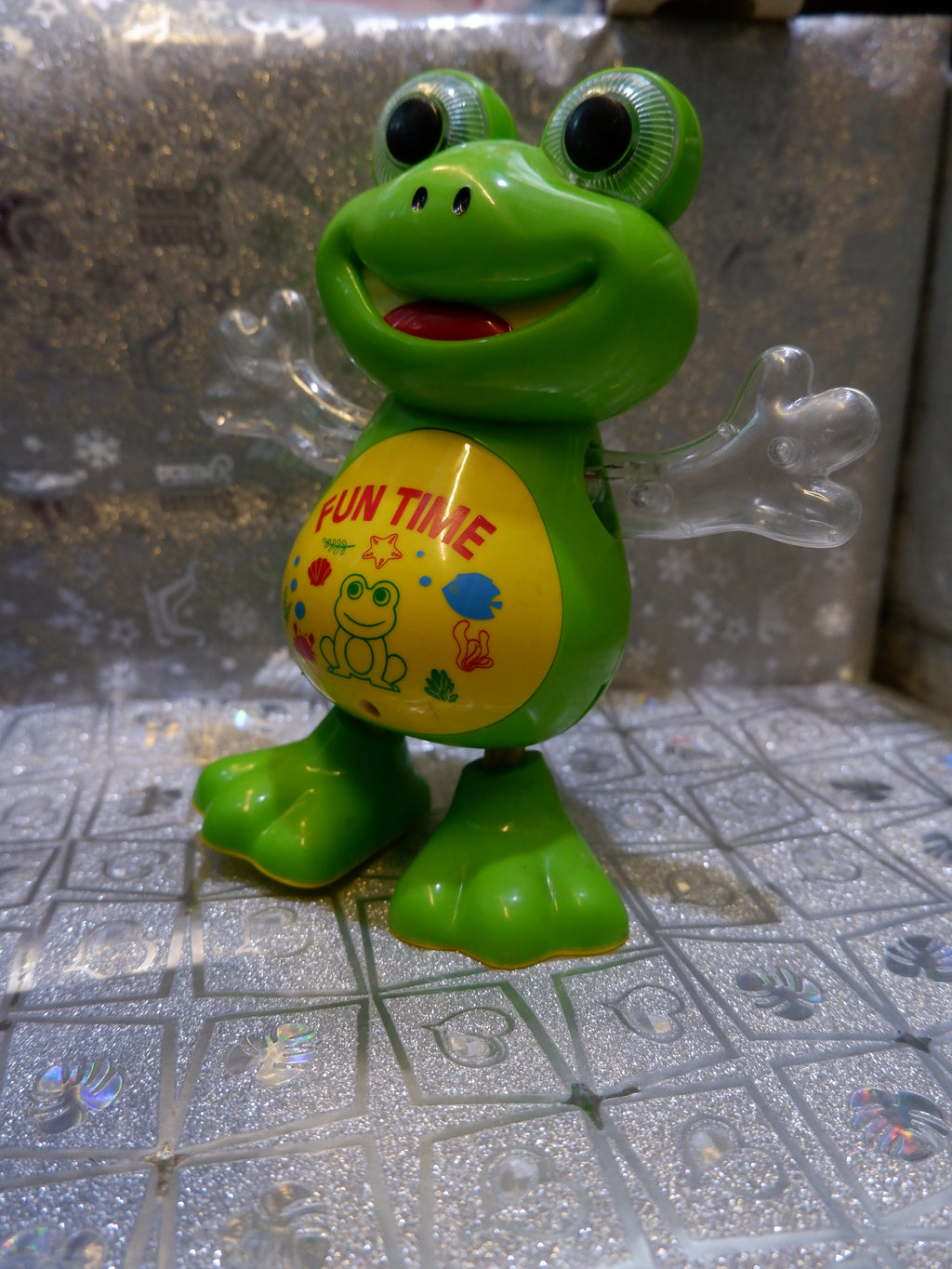 musical light-up toy frog.