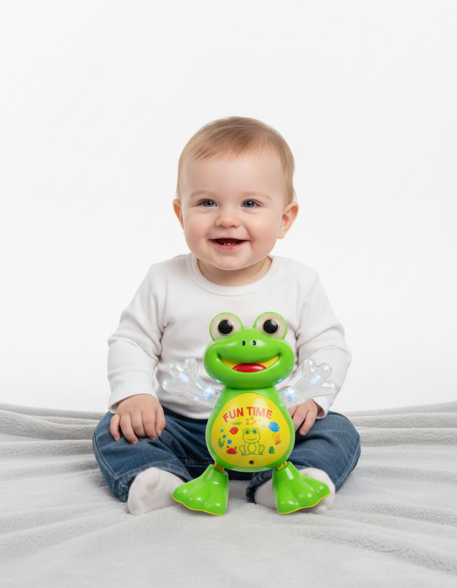 musical light-up toy frog.