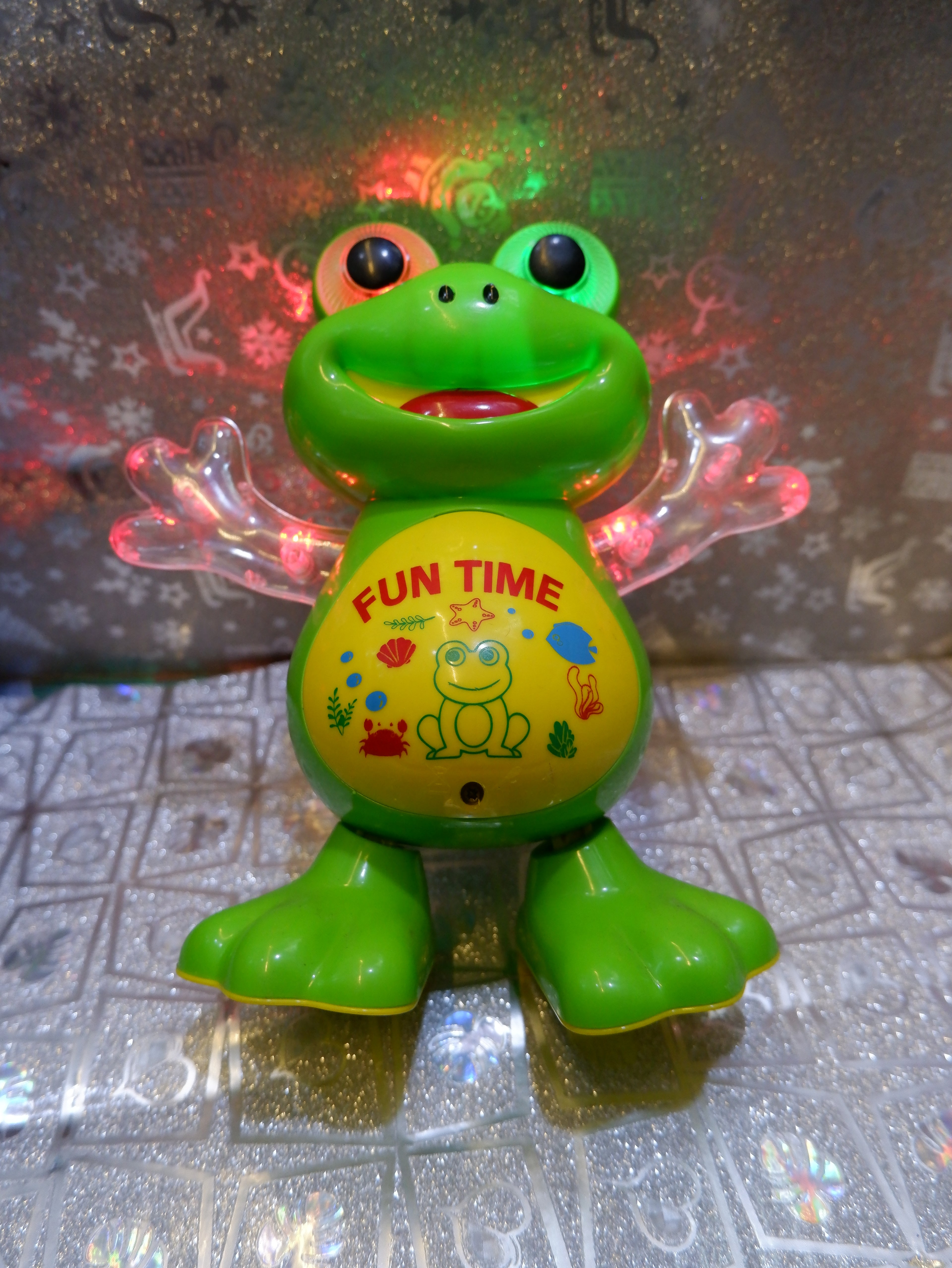 musical light-up toy frog.