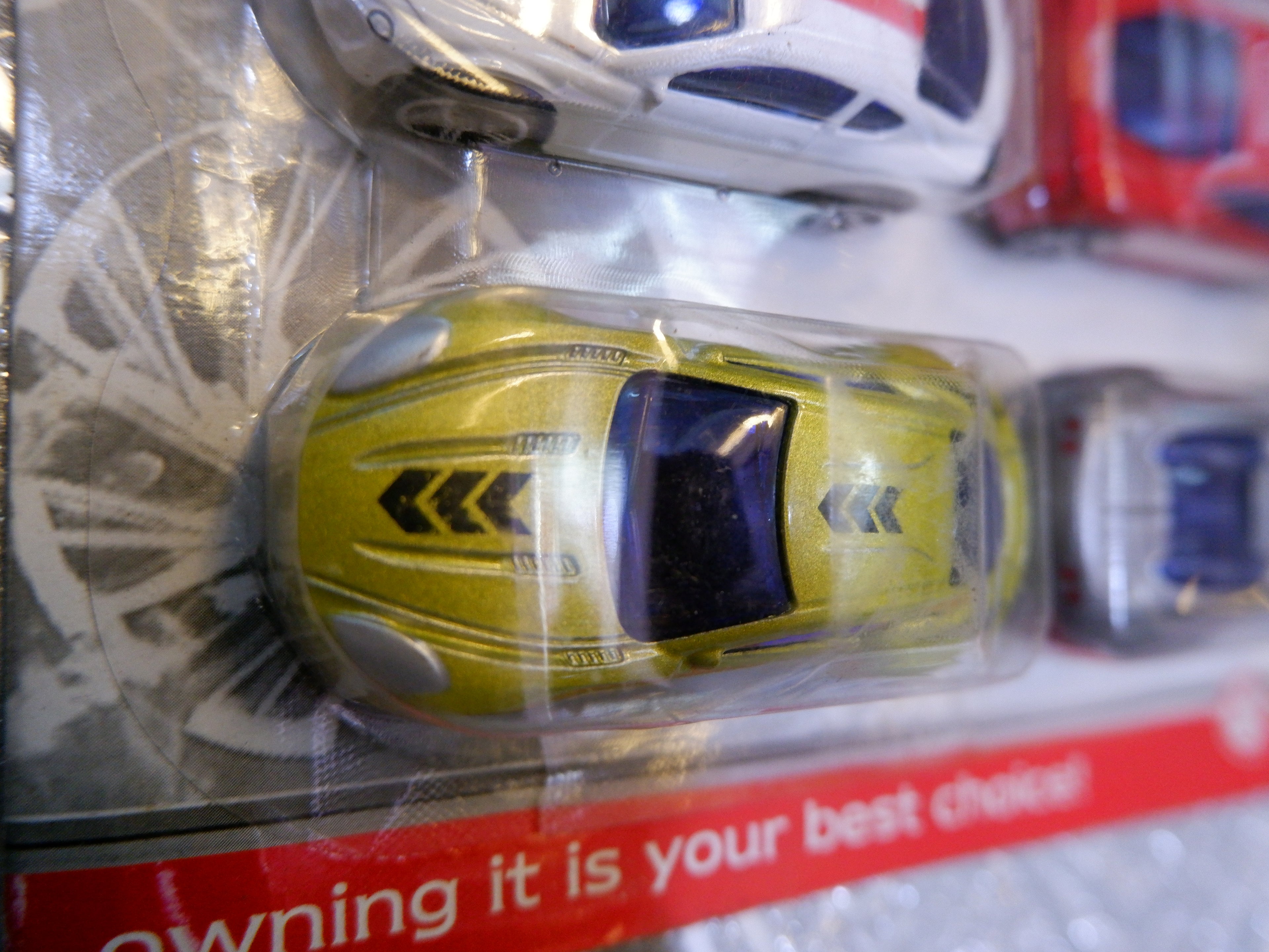 set of six die-cast alloy toy cars in a mini series package